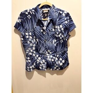 Leslie Belle 12 Petite Blouse Pit To Pit 19" Shoulder To Hem 23"